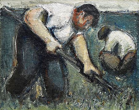 'Weeding at Giles Farm, Pentlepoir, Pembrokeshire'