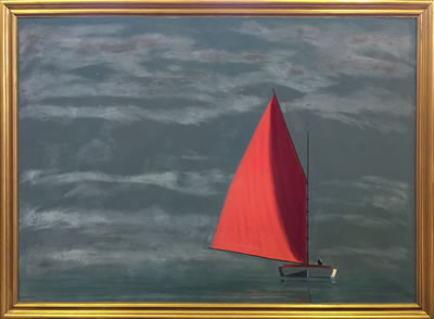 A Single Red Sail