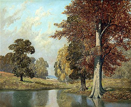 Autumnal River Landscape