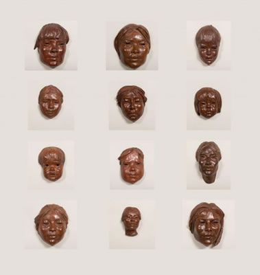 Collection of 12 Faces (sold as set of 12)