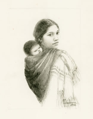 Sacagawea Drawing