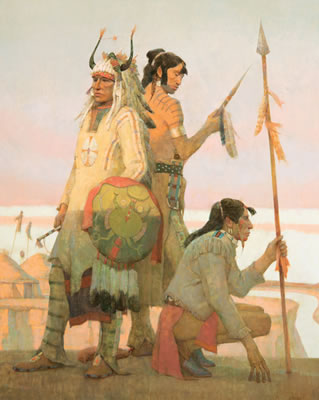 Hidatsa Tribesmen