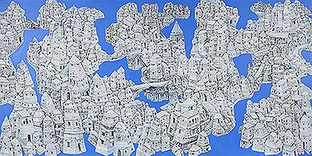 Sample artwork by Ompal Sansanwal (Born 1964), known for painting - View similar artists and auction records