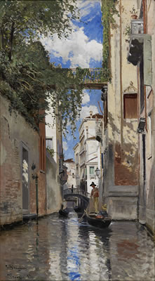 Venetiansk kanalbild