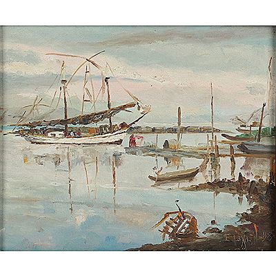 Untitled (White Sailboat)
