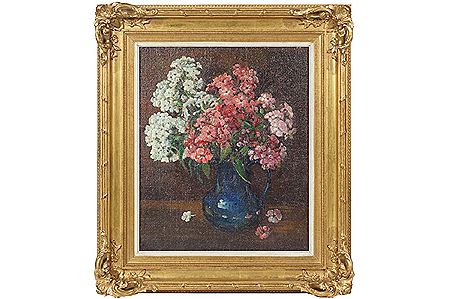 Still life of hydrangeas