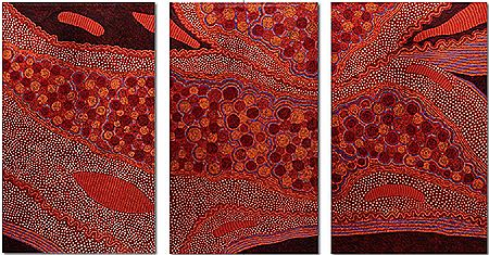 Sample artwork by Gracie Ward Napaltjarri (Born 1972), known for aboriginal art - View similar artists and auction records