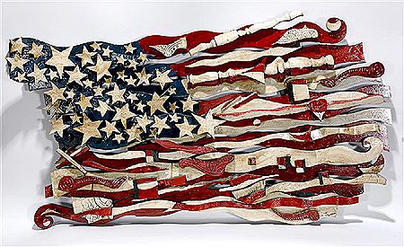 Large Early Flag by Ab Flagman - Auction record, sale price, and art valuation. Compare with similar artists and explore comparable artworks.