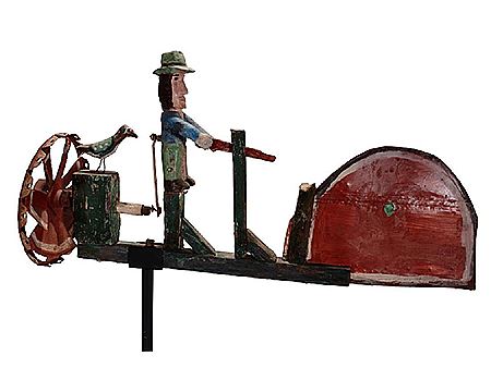 Man Sawing Wood Whirligig.