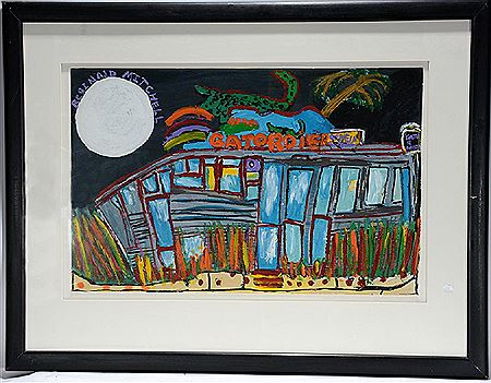 Gator Diner by Reginald Mitchell - Auction record, sale price, and art valuation. Compare with similar artists and explore comparable artworks.