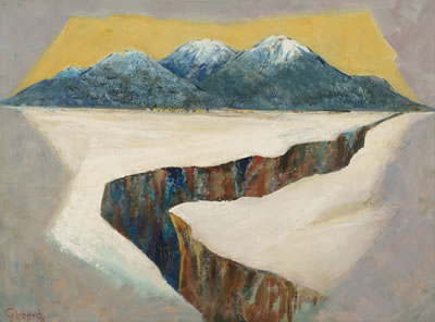 Sample artwork by Eric Gibberd (1897 - 1972), known for modernist-leaning landscape, florals, woodcuts - View similar artists and auction records