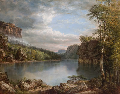 "Landscape, Lake Mohonk", 1899"