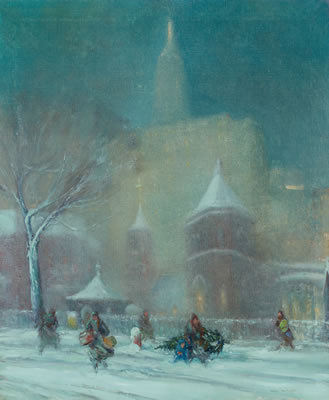 "Little Church Around the Corner at Christmas Time"
