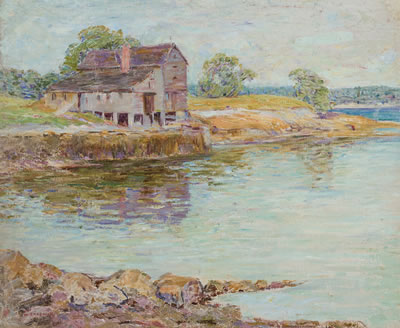 "Boathouse, Old Lyme"