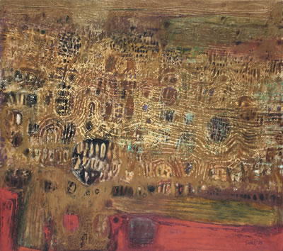 ABSTRACT COMPOSITION by Ahmad Sadali - Auction record, sale price, and art valuation. Compare with similar artists and explore comparable artworks.