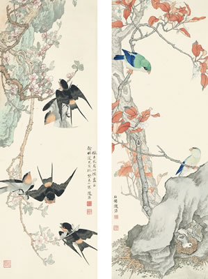 FLOWERS AND BIRDS AFTER ANCIENT ARTISTS (4)