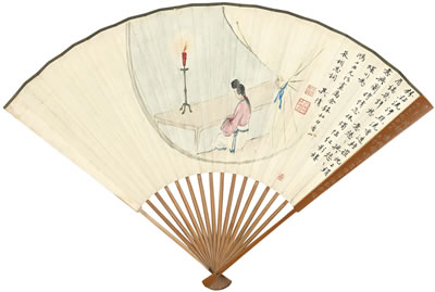 LADY MUSING IN THE CANDLELIGHT by Lianxia Zhou - Auction record, sale price, and art valuation. Compare with similar artists and explore comparable artworks.