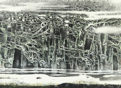 Sample artwork by Huaishuo Ho (Born 1941), known for painting - View similar artists and auction records