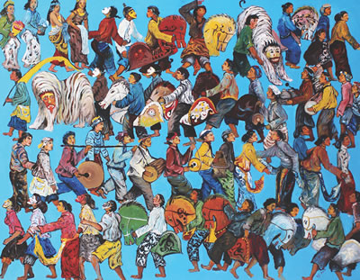 Sample artwork by Uji Sujianto (Born 1973), known for painting - View similar artists and auction records