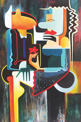 Tanda Cinta by Dhani Soegara - Auction record, sale price, and art valuation. Compare with similar artists and explore comparable artworks.