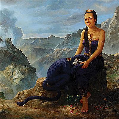 Legenda Lutung Kasarung by A Muhsoni - Auction record, sale price, and art valuation. Compare with similar artists and explore comparable artworks.