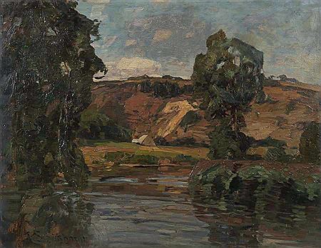 "Landschaft mit Neckarschleife"