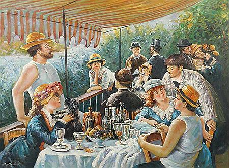 "Luncheon of the Boating Party" by Auguste Renoir
