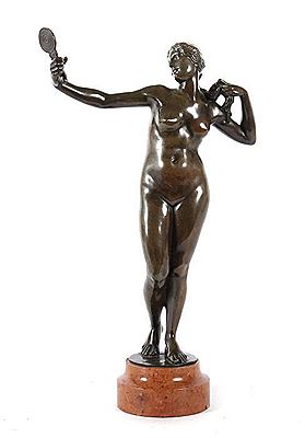 "Frauenakt mit Spiegel" by Jeno Eugen Martinelli - Auction record, sale price, and art valuation. Compare with similar artists and explore comparable artworks.