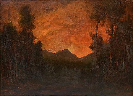 "Rainy Sunset," Estes Park 1949