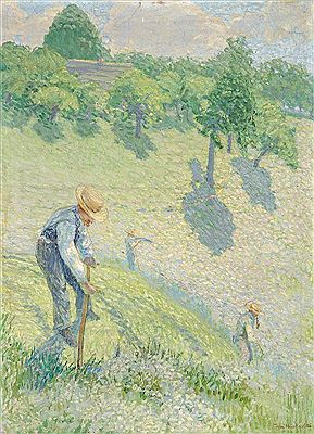 Die Schnitter. by Theophil Heinke - Auction record, sale price, and art valuation. Compare with similar artists and explore comparable artworks.