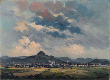 Blick auf die Achalm bei Reutlingen.