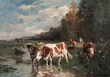 Cows Watering