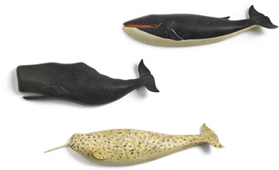 Sample artwork by Clark Voorhees Jr (1911 - 1980), known for woodcarving-whales - View similar artists and auction records