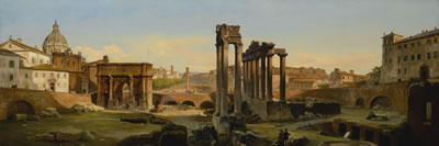 ROME, A VIEW OF THE FORUM IN AFTERNOON LIGHT