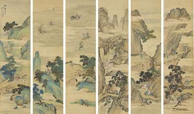 IMMORTALS AT A BIRTHDAY CELEBRATION by Su Wang - Auction record, sale price, and art valuation. Compare with similar artists and explore comparable artworks.