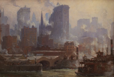 THE WALL STREET FERRY SLIP (THE FERRIES, NEW YORK)