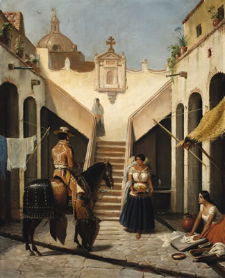 CHINACO E INDIA EN PATIO MEXICANO