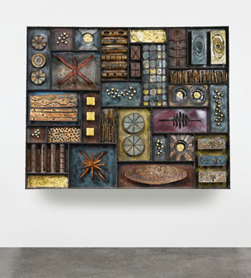 A RARE "SCULPTURE FRONT" WALL PANEL