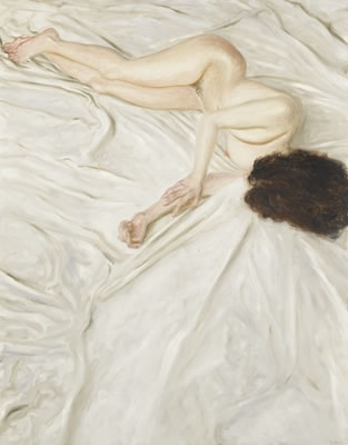 NUDE ON A SHEET