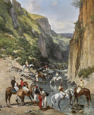 RIDERS IN A RAVINE