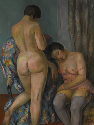 Sample artwork by Nicholai Petrovitch Gloutchenko (1902 - 1977), known for landscape, still life, nudes, and portrait painting - View similar artists and auction records