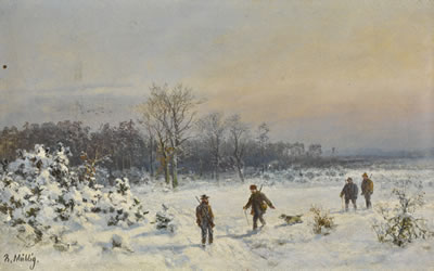 HUNTERS IN THE SNOW