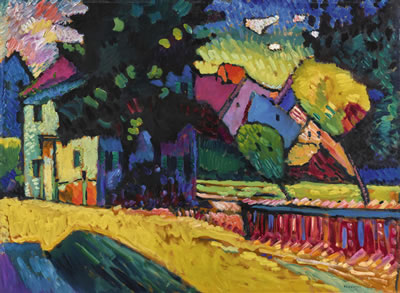 MURNAU - LANDSCHAFT MIT GRÜNEM HAUS (MURNAU - LANDSCAPE WITH GREEN HOUSE)
