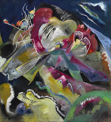 BILD MIT WEISSEN LINIEN (PAINTING WITH WHITE LINES)
