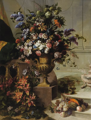 Sample artwork by Jean-Baptiste Monnoyer (1634 - 1699), known for still life painting - View similar artists and auction records