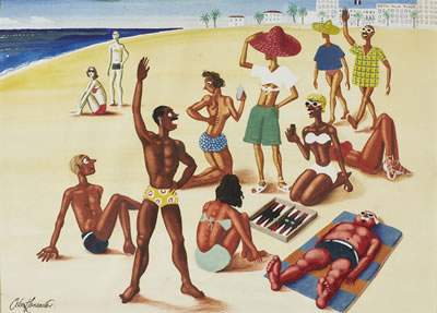 "AUGUST - THE COLOUR BAR" by Osbert Lancaster - Auction record, sale price, and art valuation. Compare with similar artists and explore comparable artworks.