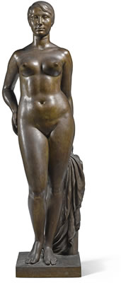 NU FÉMININ DEBOUT (FEMALE NUDE), 1927 by Cecil de Blaquiere Howard - Auction record, sale price, and art valuation. Compare with similar artists and explore comparable artworks.