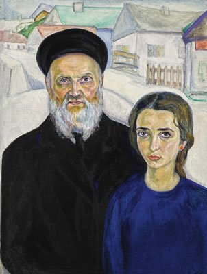 PORTRAIT OF THE ARTIST'S FATHER AND SISTER (PINCHAS AND MALKA SHTERENBERG) by David Petrovitch Shterenberg - Auction record, sale price, and art valuation. Compare with similar artists and explore comparable artworks.