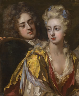 DOUBLE PORTRAIT OF A LADY AND A GENTLEMAN