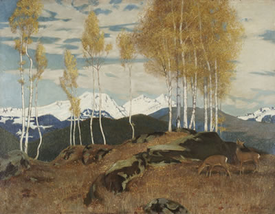 AUTUMN IN THE MOUNTAINS by Adrian Scott Stokes - Auction record, sale price, and art valuation. Compare with similar artists and explore comparable artworks.